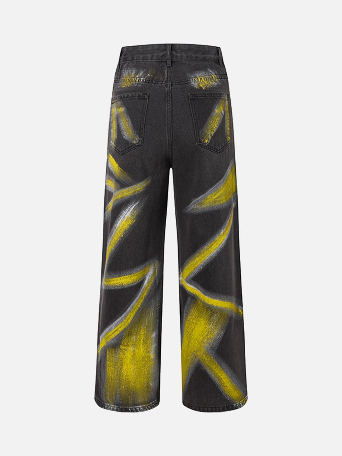 Makersluxe® - High Street Heavy Industry Graffiti Washed Jeans