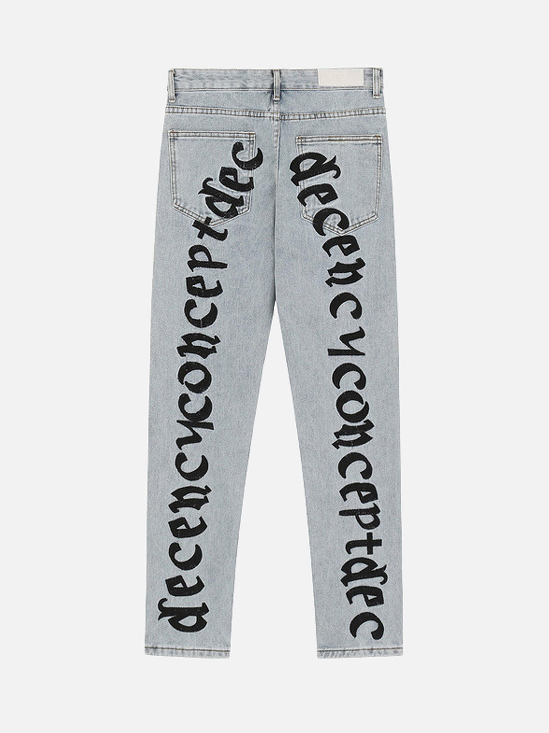 Makersluxe® - High Street Letter Embroidered Slim-Fit Skinny Jeans