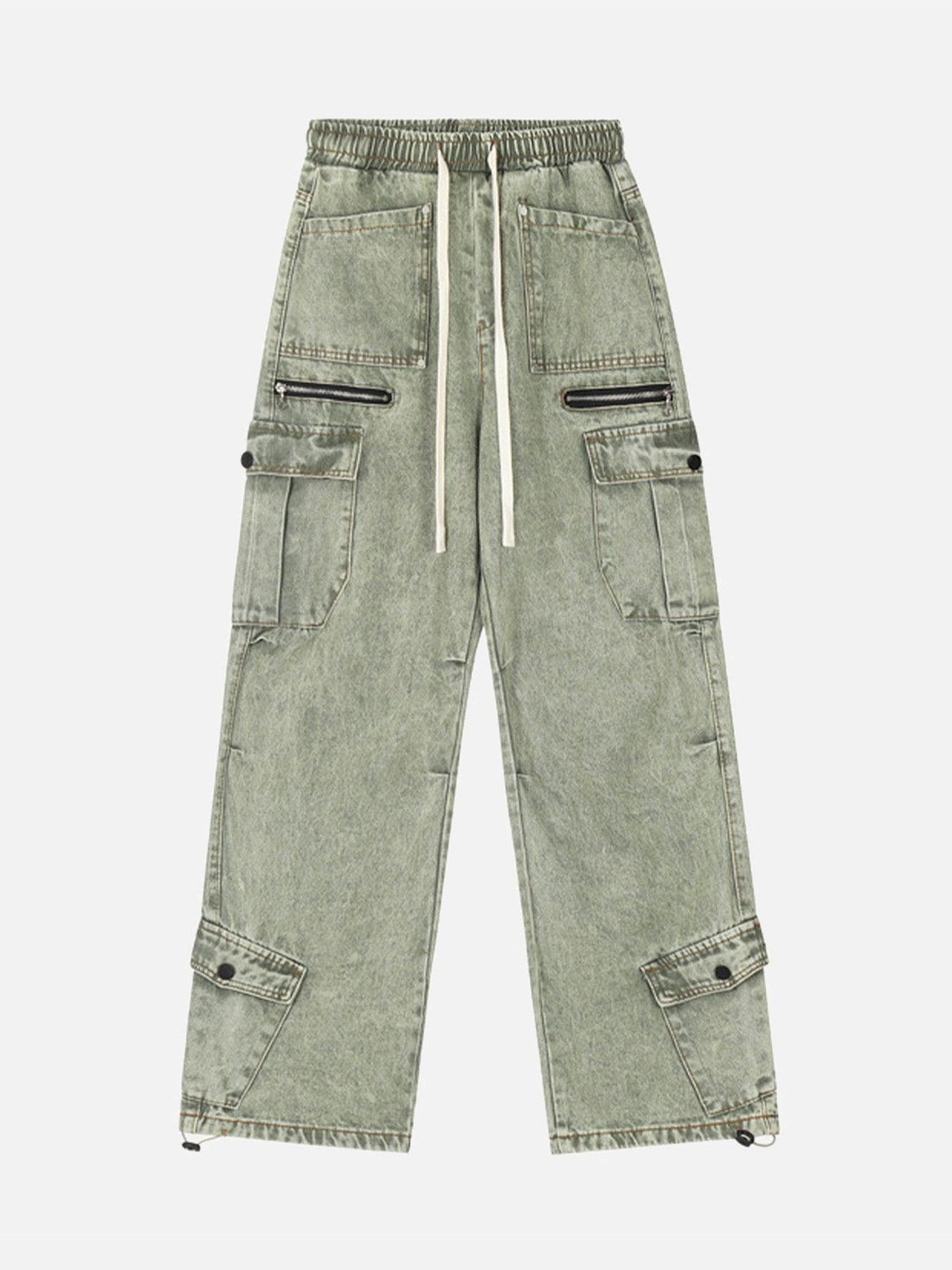 Makersluxe® - High Street Loose Elastic Waist Drawstring Trousers