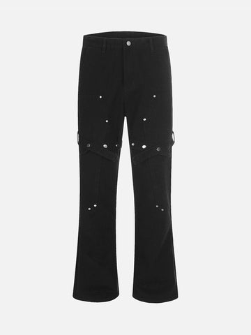 Makersluxe® - High Street Strappy Design Micro Jeans - 1650