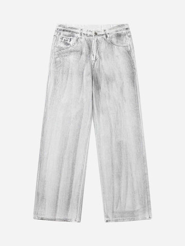 Makersluxe® - Hip Hop Aged Straight Leg Jeans - 1932