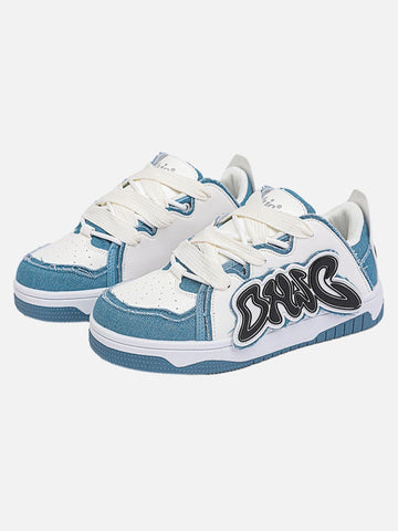 Makersluxe® - Hip-hop Niche Color Block Letter Shoes - 1948