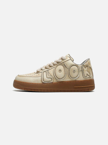 Makersluxe® - "LOOK" Letters Casual Shoes