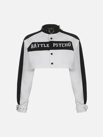 Makersluxe® - Lettering Print Patchwork Jackets