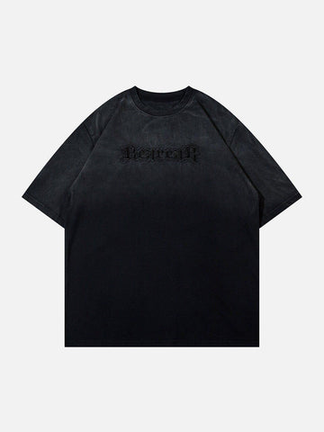 Makersluxe® - Letters Graphic Vintage Tee