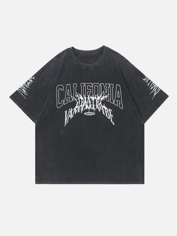 Makersluxe® - Letters Graphic Vintage Tee