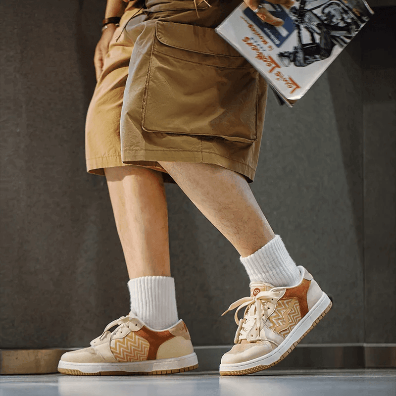 Makersluxe® - Maden Print Skateboard Shoes