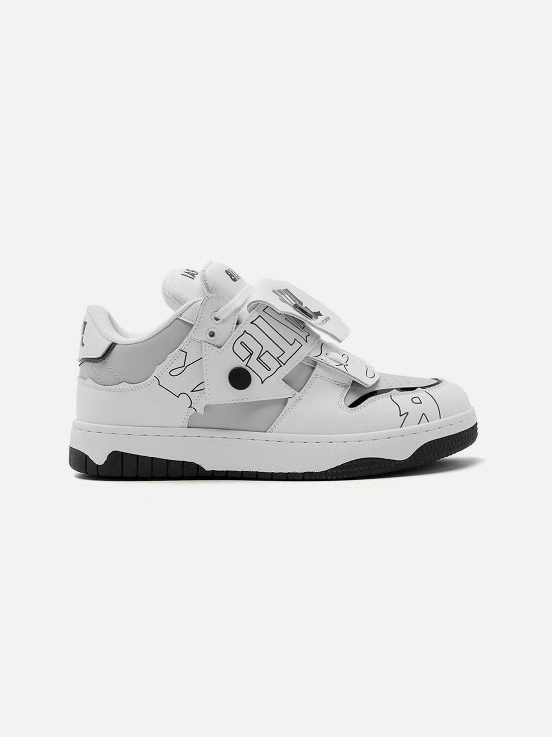 Makersluxe® - Mid-top Color Blocking Skate Shoes