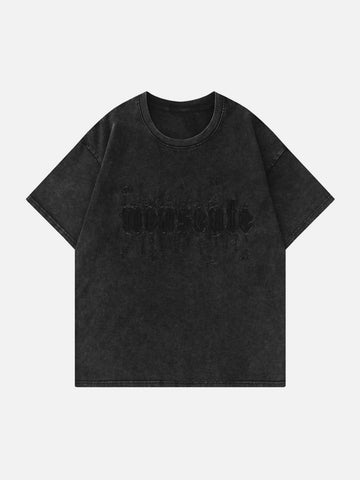 Makersluxe® - Monogram Embroidered Solid Tee