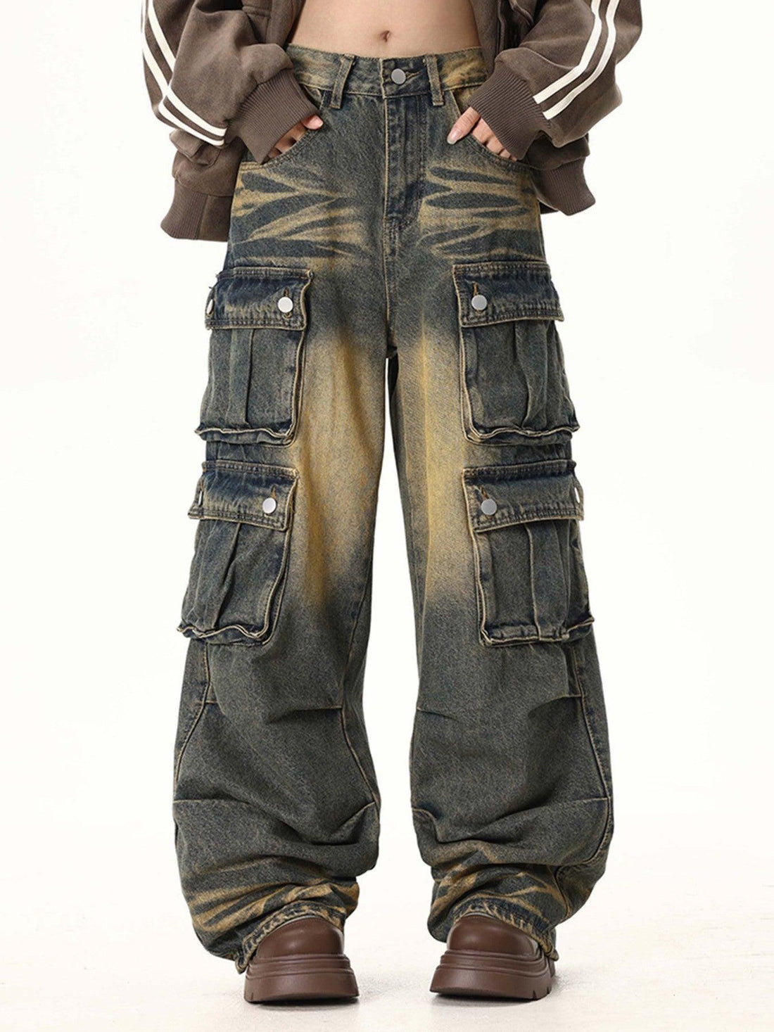 Makersluxe® - Multi-pocket Cargo Jeans - 1919