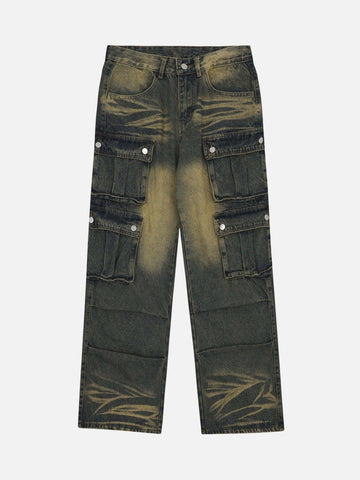 Makersluxe® - Multi-pocket Cargo Jeans - 1919