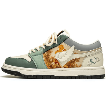 Makersluxe® - Multicolor Retro Star Skateboard Shoes
