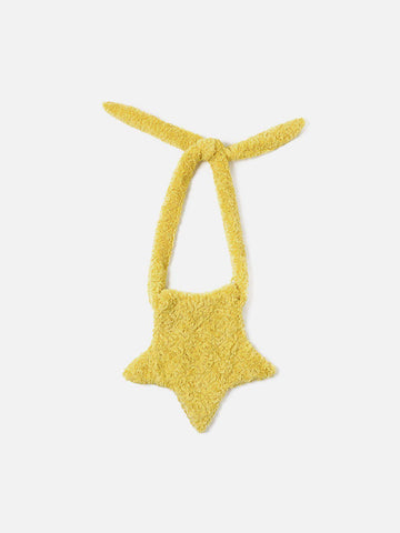 Makersluxe® - Multicolor Stars Solid Color Plush Shoulder Bag