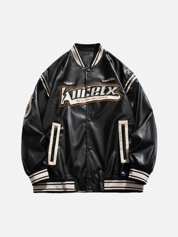 Makersluxe® - PU Leather Biker Jacket - 1921