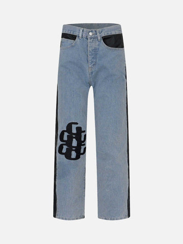 Makersluxe® - Patch Letter Jeans