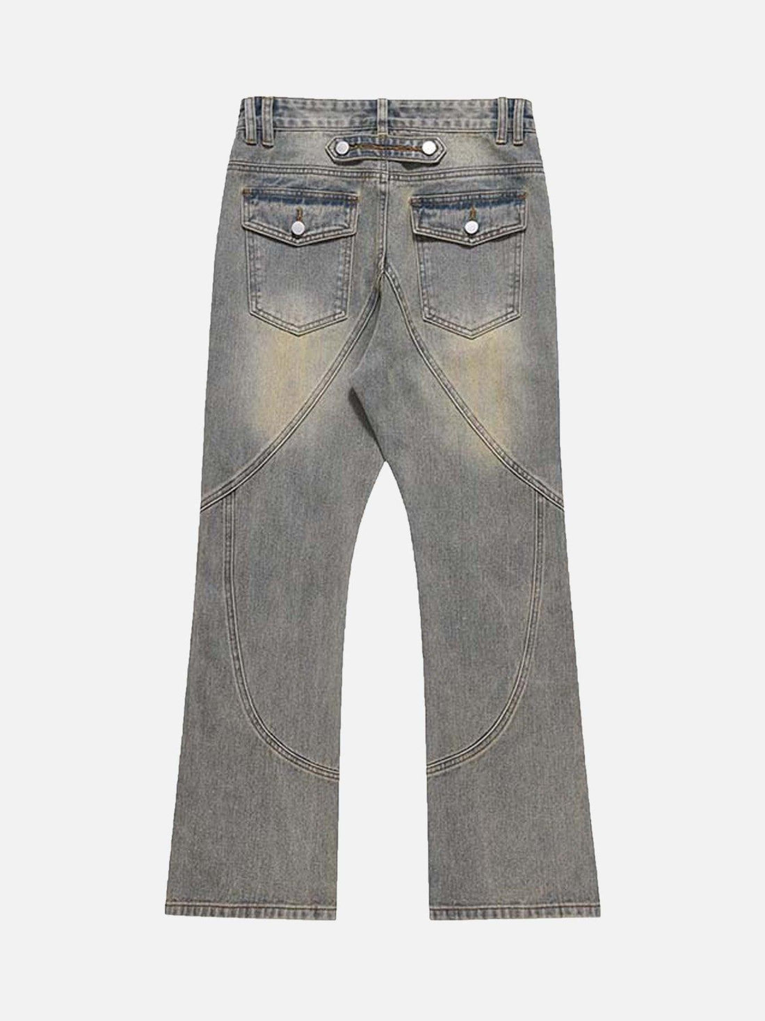Makersluxe® - Patchwork Stressed Jeans