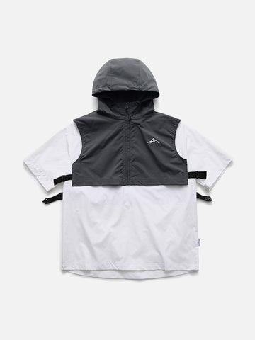 Makersluxe® - Patchwork Vest Hooded Tee