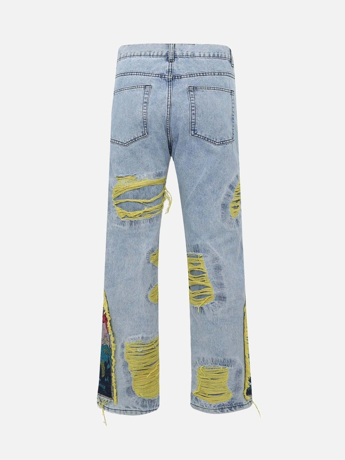 Makersluxe® - Plum Embroidery Jeans - 1618