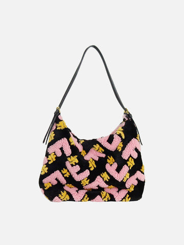 Makersluxe® - Plush Letter Large Capacity Shoulder Bag