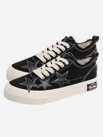 Makersluxe® - Retro Star Canvas Shoes