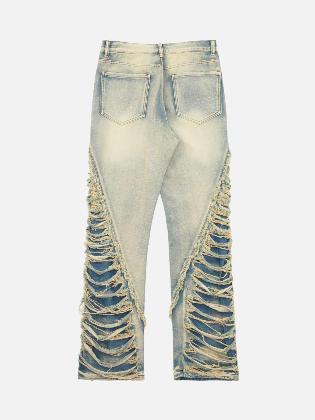 Makersluxe® - Ripped Double Straight Jeans
