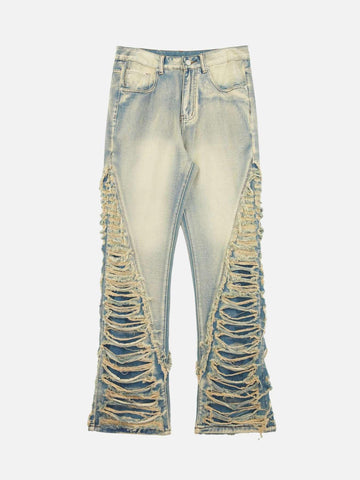 Makersluxe® - Ripped Double Straight Jeans