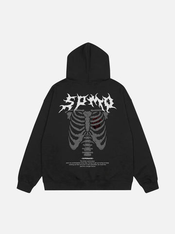 Makersluxe® - Skull Print Hoodie - 1455