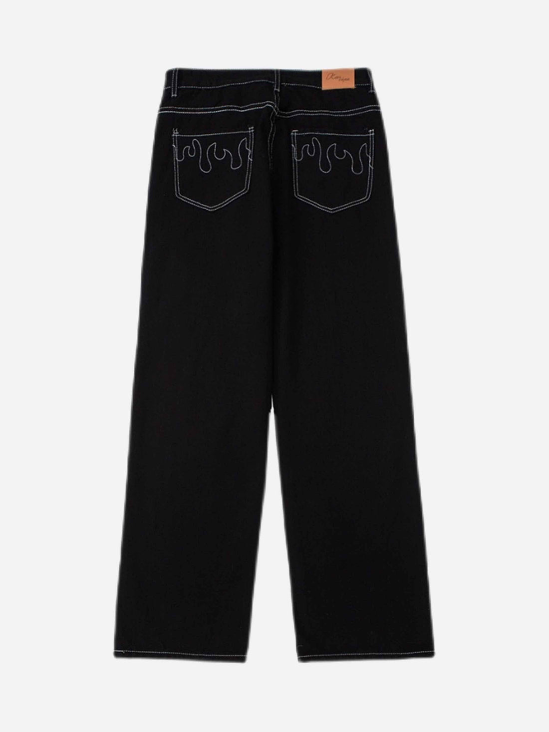 Makersluxe® - Solid Color Casual Jeans -1224