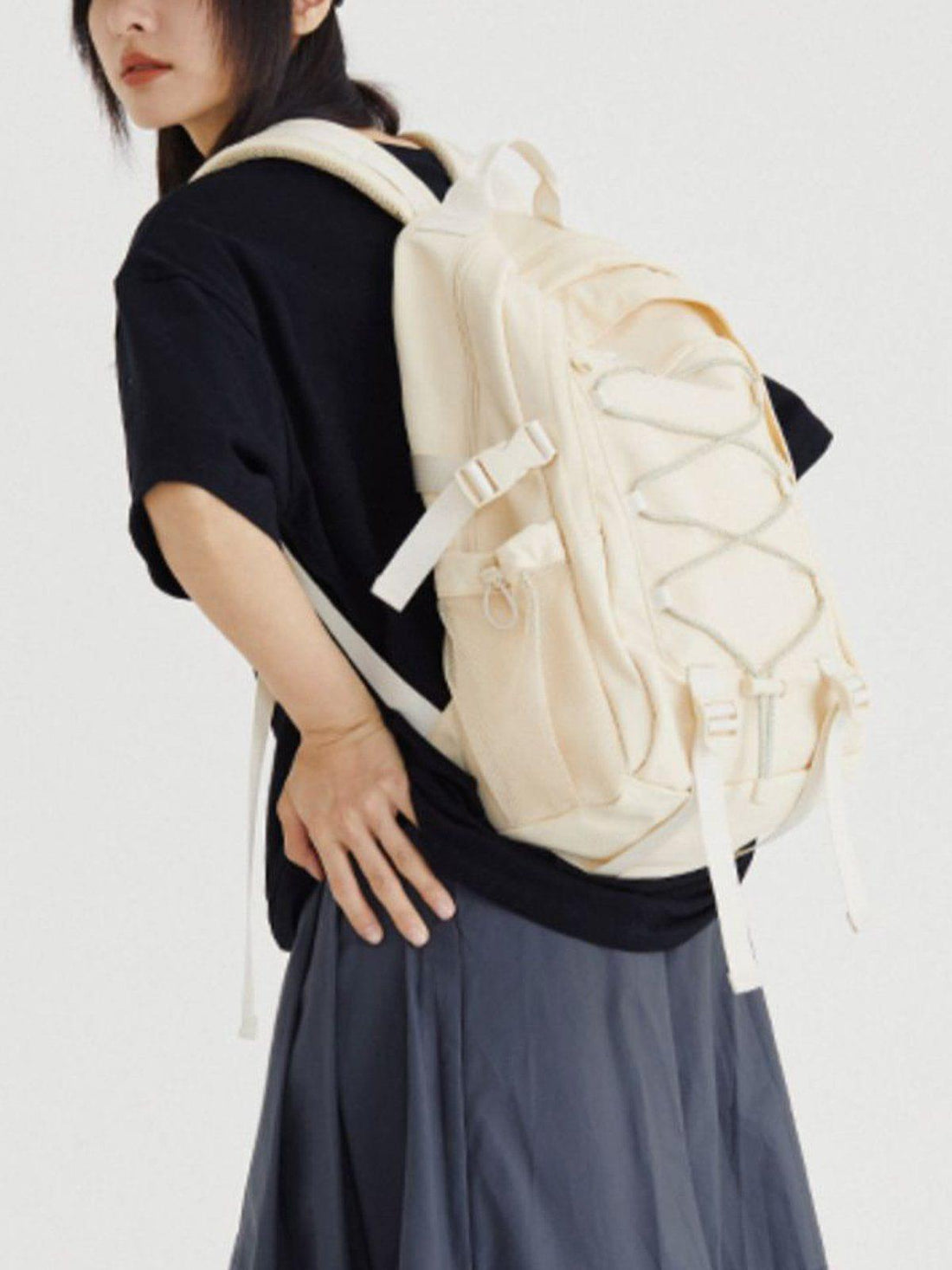 Makersluxe® - Solid Color Drawstring Shoulder Bag