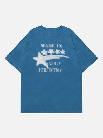 Makersluxe® - Star Applique Embroidery Tassel Tee