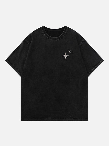 Makersluxe® - Star Print Washed Tee