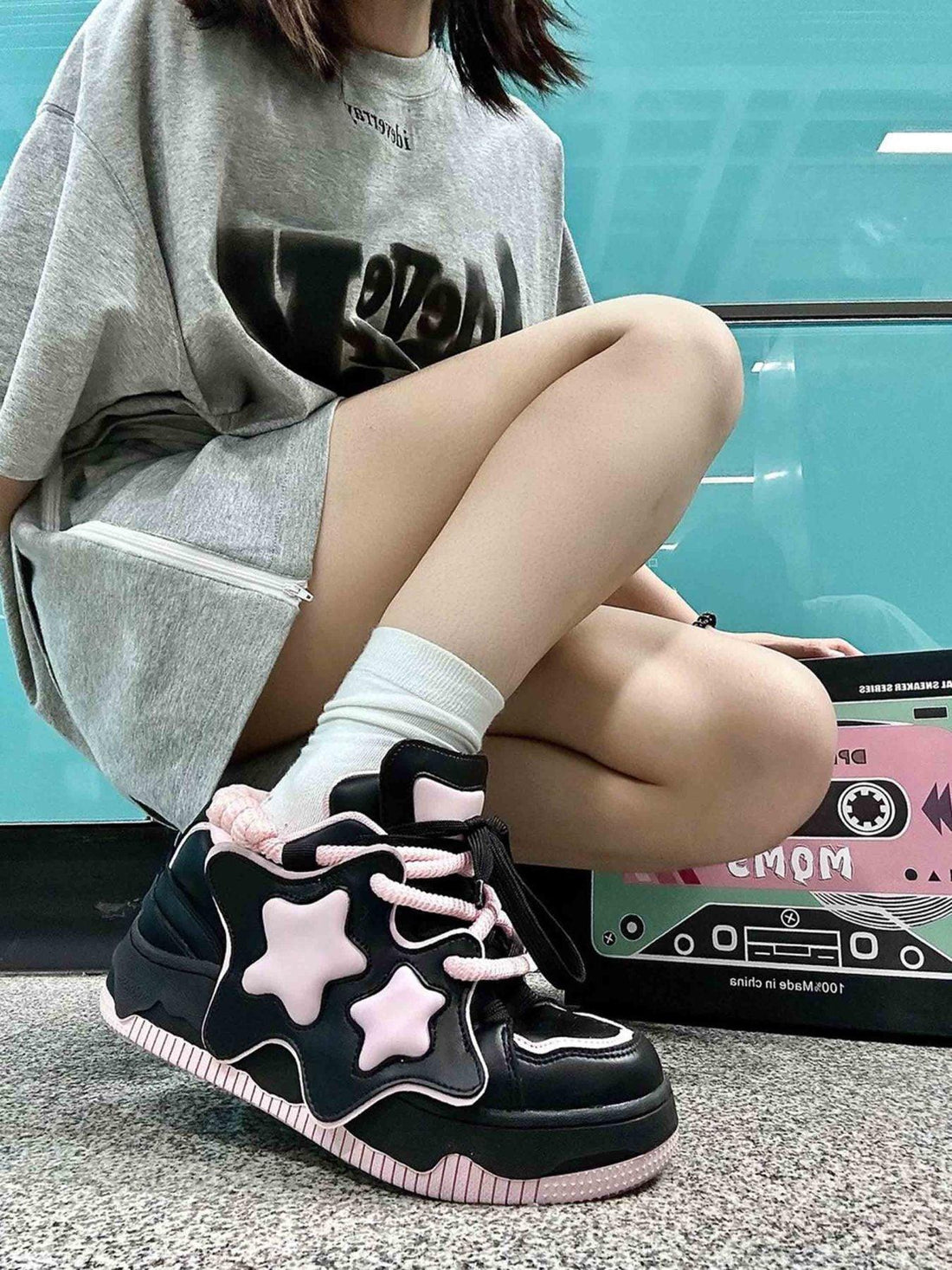 Makersluxe® - Star Thick Bottom Board Shoes Couple