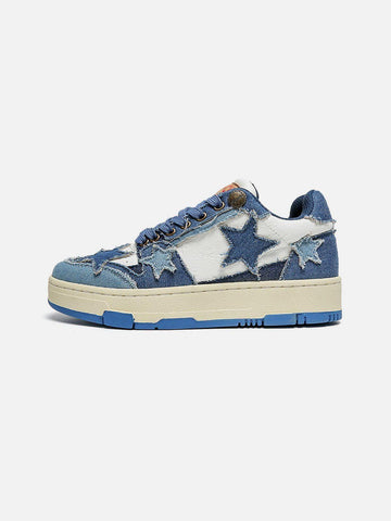Makersluxe® - Stars Casual All-Match Denim Skate Shoes
