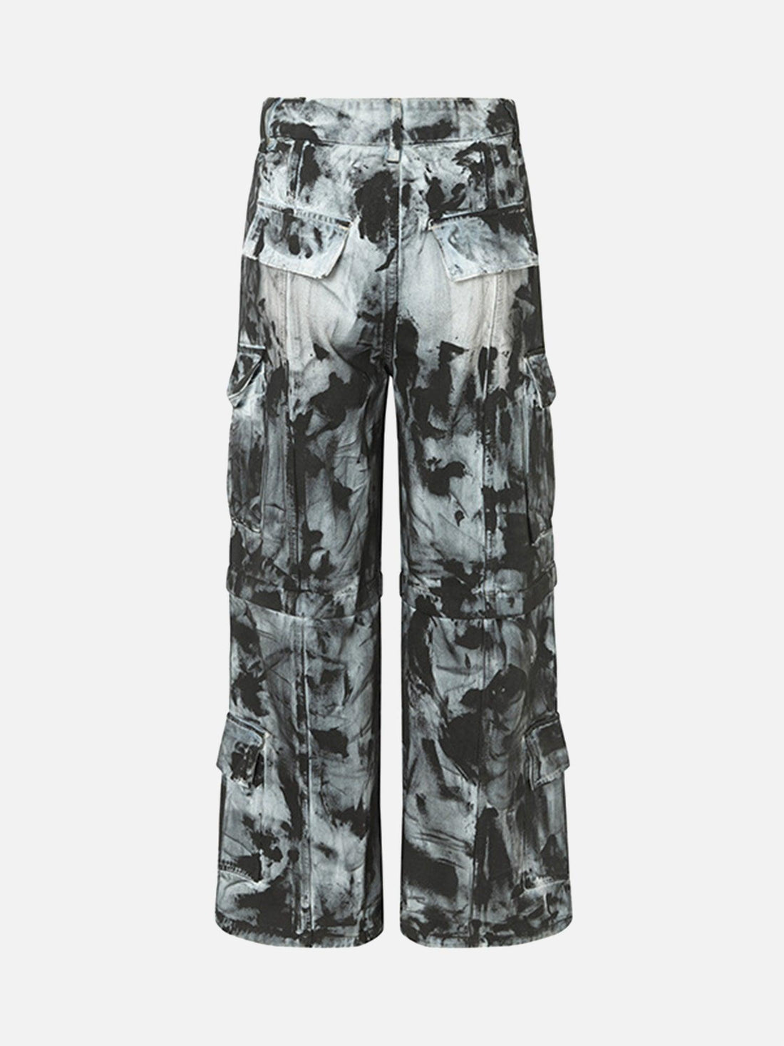 Makersluxe® - Street Fashion Heavy Industry Washed And Distressed Work Jeans