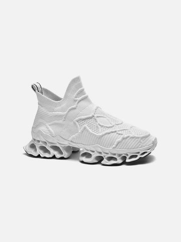 Makersluxe® - Striped Mesh Sneakers