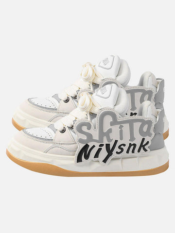Makersluxe® - Stylish Lettering Shoes - 1917