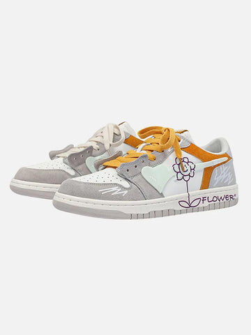 Makersluxe® - Sunflower Couple Sports Skate Shoe - 1593
