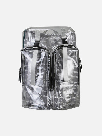 Makersluxe® - Transparent Reflective PVC Backpack