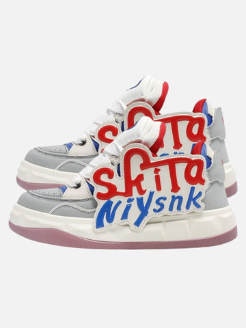 Makersluxe® - Trendy Letter Thick-soled Sneakers - 1881