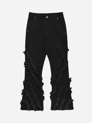 Makersluxe® - Trendy Personalized Flared Jeans - 1721