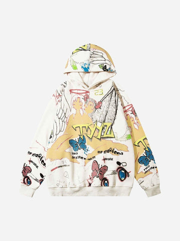 Makersluxe® - Two-dimensional Graffiti Hoodie