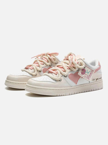 Makersluxe® - Versatile Rose Stamp Print Board Casual Shoes - 1615