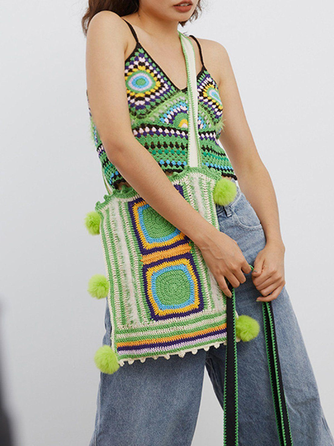 Makersluxe® - Vintage Knit Shoulder Bag