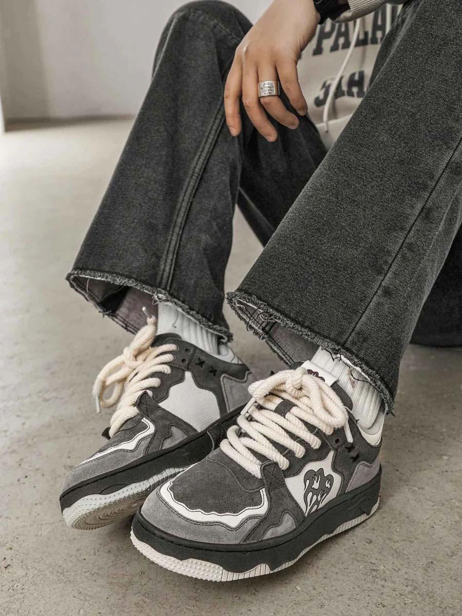 Makersluxe® - Vintage Niche Casual Couple Skate Shoes-1507