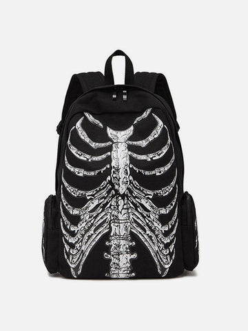 Makersluxe® - Vintage Skull Print Shoulder Bag