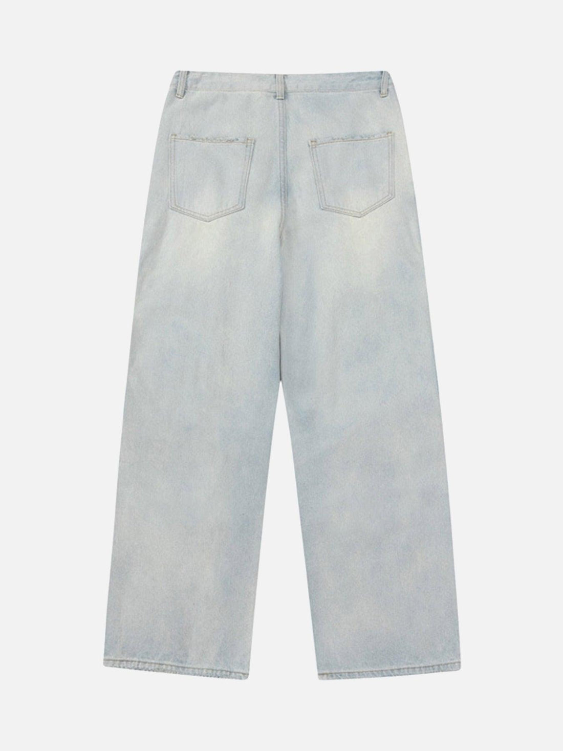 Makersluxe® - Vintage Washed Multi-pocket Work Jeans