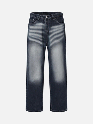 Makersluxe® - Washed And Creased Wide-leg Jeans - 1979