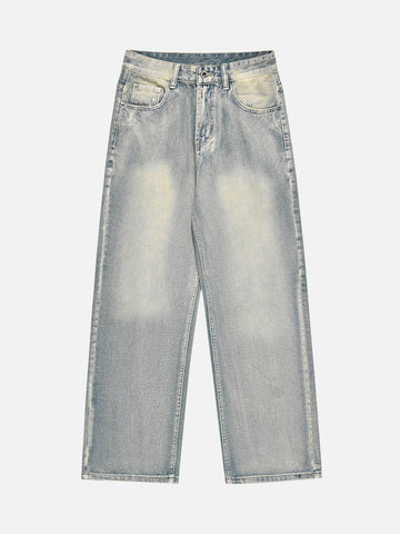 Makersluxe® - Washed And Worn Loose Jeans - 1953