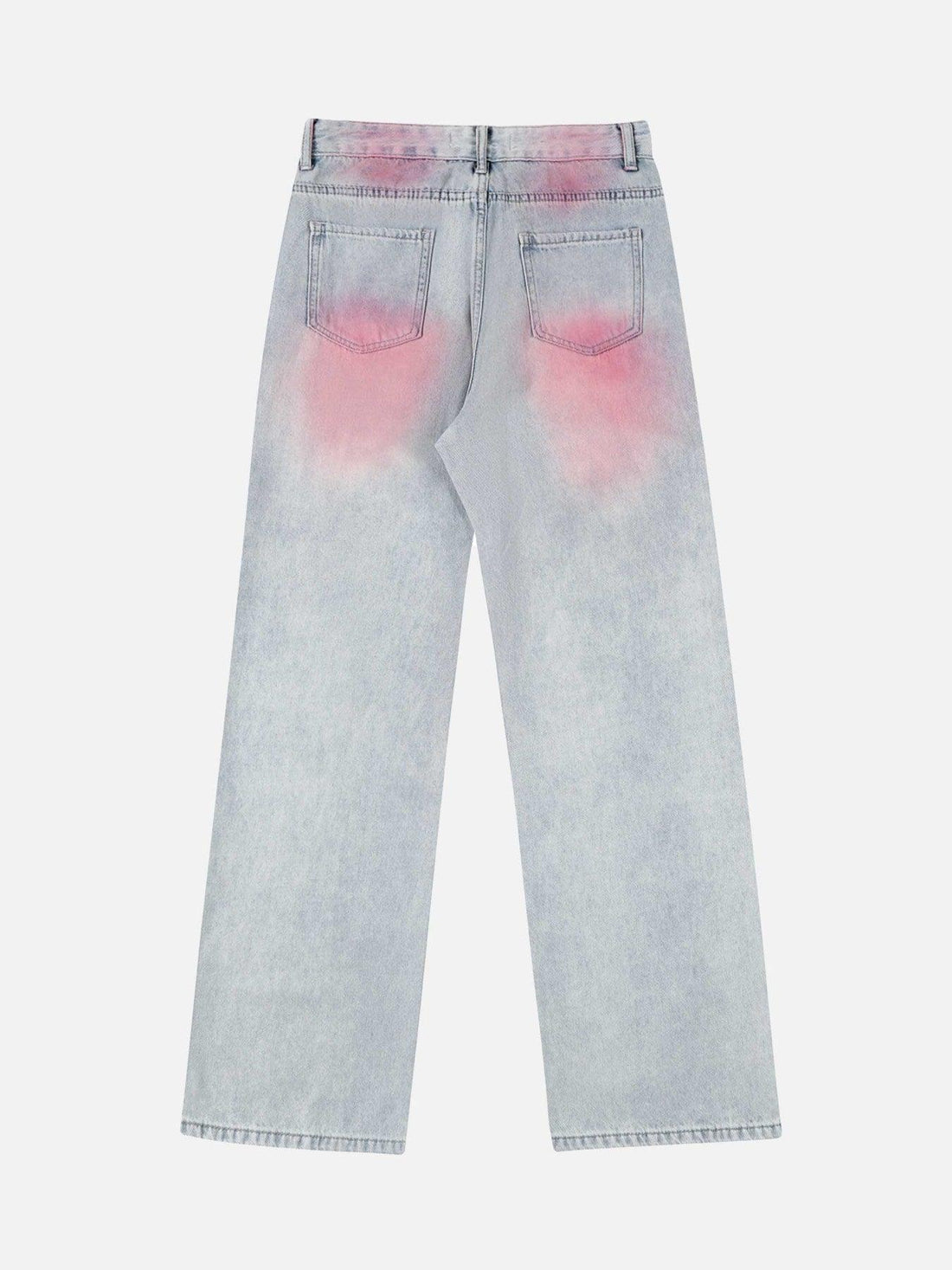 Makersluxe® - Washed Gradient Straight-leg Jeans