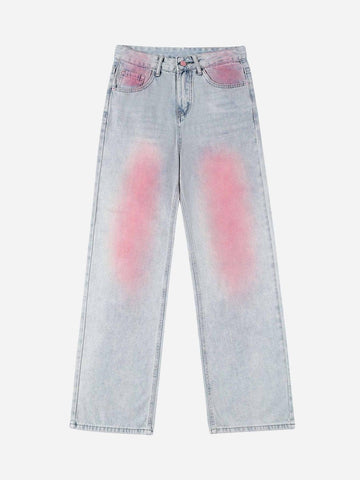 Makersluxe® - Washed Gradient Straight-leg Jeans